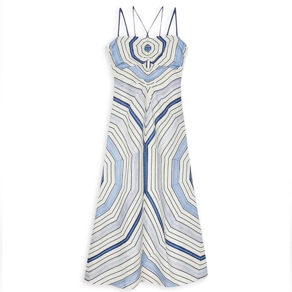 NWT Sandro Spiral Motif Dress w/ broken zipper - Picture 8 of 12